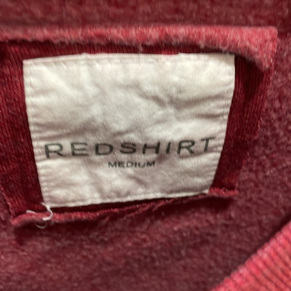 MIT red v neck sweatshirt size m - Picture 3 of 5